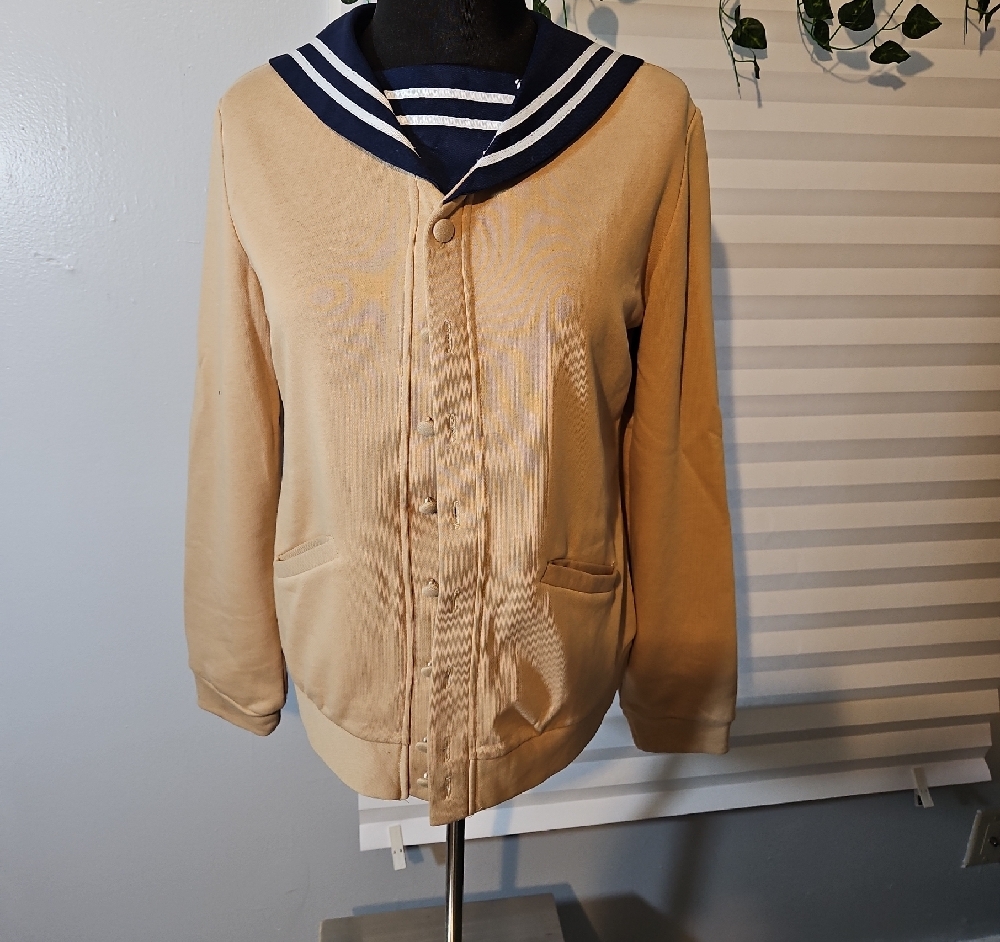 Nautical Button Up Sweater - Picture 2 of 10